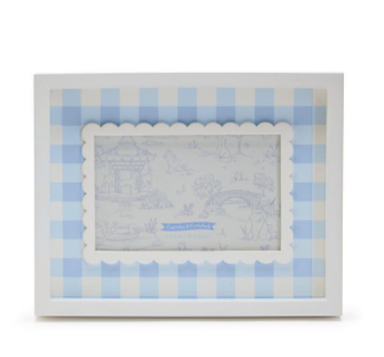 4x6 Blue Gingham Frame