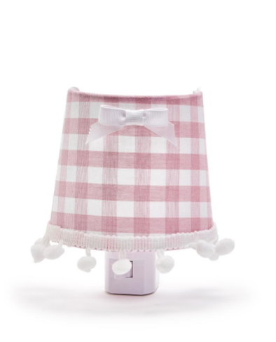 Pink Gingham Nightlight