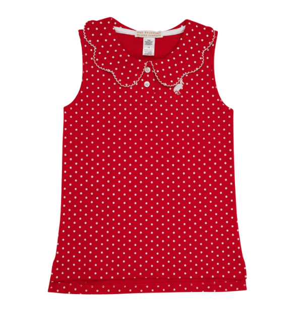 Paige's Playful Polo | Richmond Red/Worth Avenue White Dot
