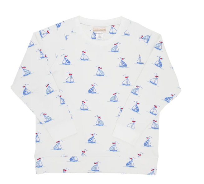 Cassidy Comfy Crewneck French Terry | Chesapeake Bay Boats