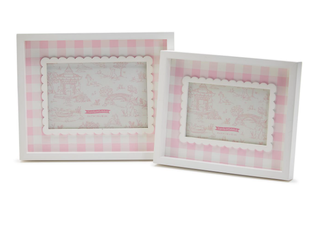 5x7 Pink Gingham Frame