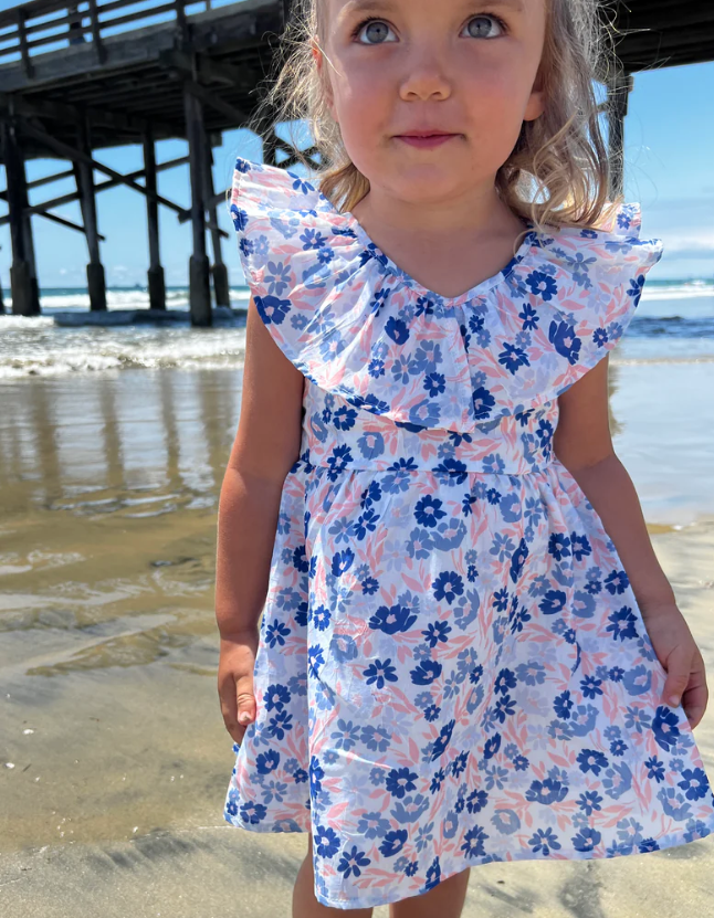 Harper Dress | Pink Meadow Floral