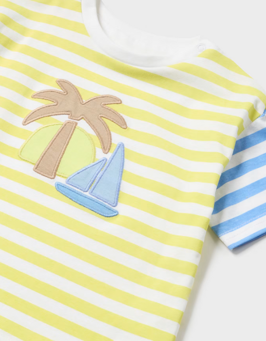 Yellow Striped Island TShirt | 1027