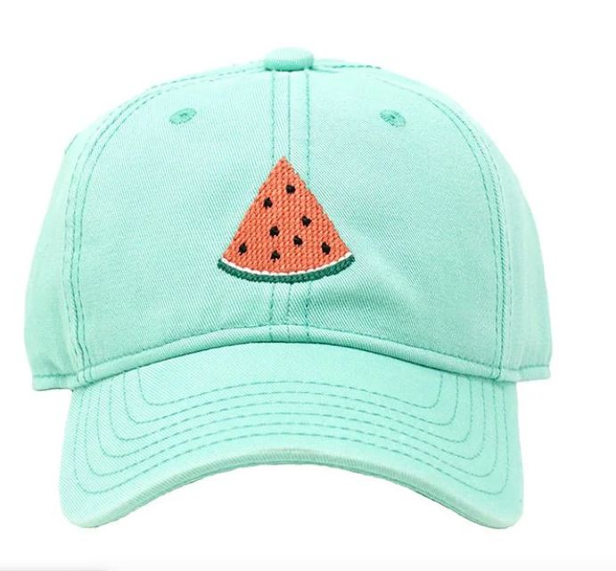 Keys Green Embroidered Baseball Hat | Watermelon