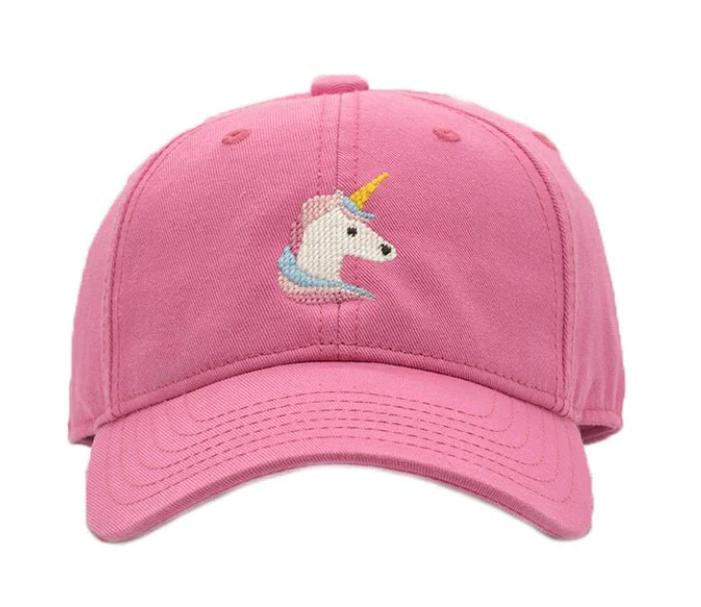 Bright Pink Embroidered Baseball Hat | Unicorn