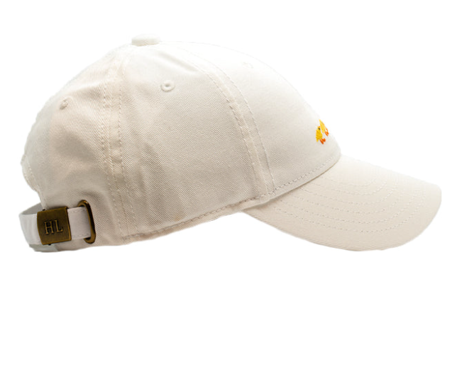 White Embroidered Baseball Hat | Ducklings