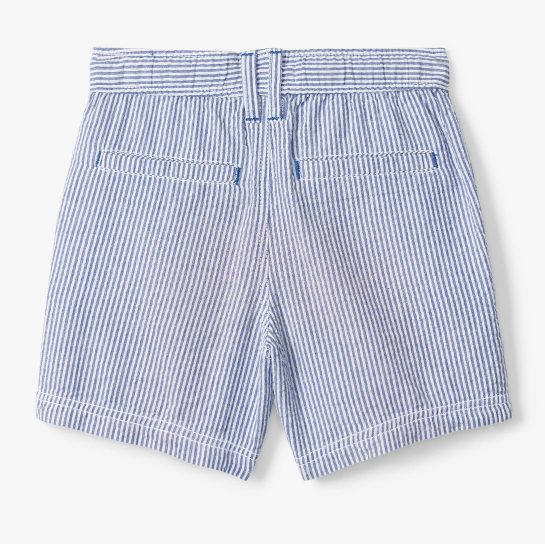 Blue Stripe Woven Shorts