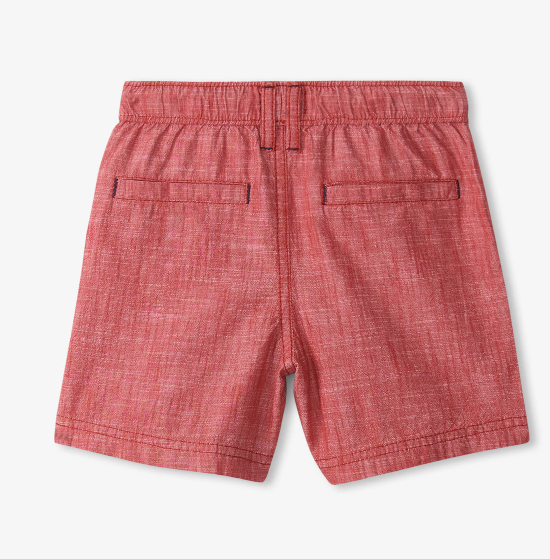 Chrysanthemum Chambray Woven Shorts