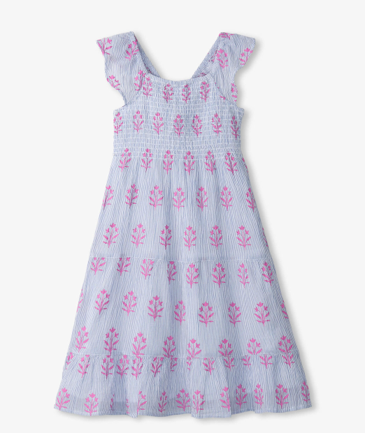 Wildflower Seersucker Smocked Dress