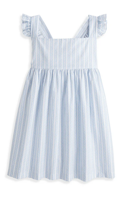 Penny Dress | Blue Ticking Stripe
