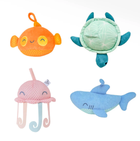 Copper Pearl Plush Bath Toy Set | Oceana
