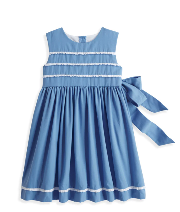 Clover Dress | Blue Pique