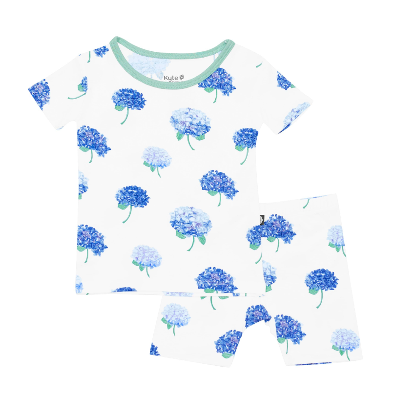 Short Sleeve Toddler Pajamas | Hydrangea