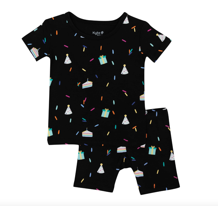 Short Sleeve Toddler Pajamas | Midnight Party