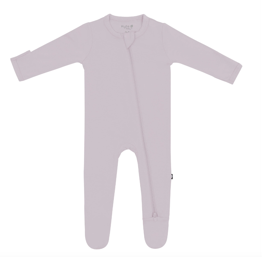 Kyte Zippered Footie | Wisteria