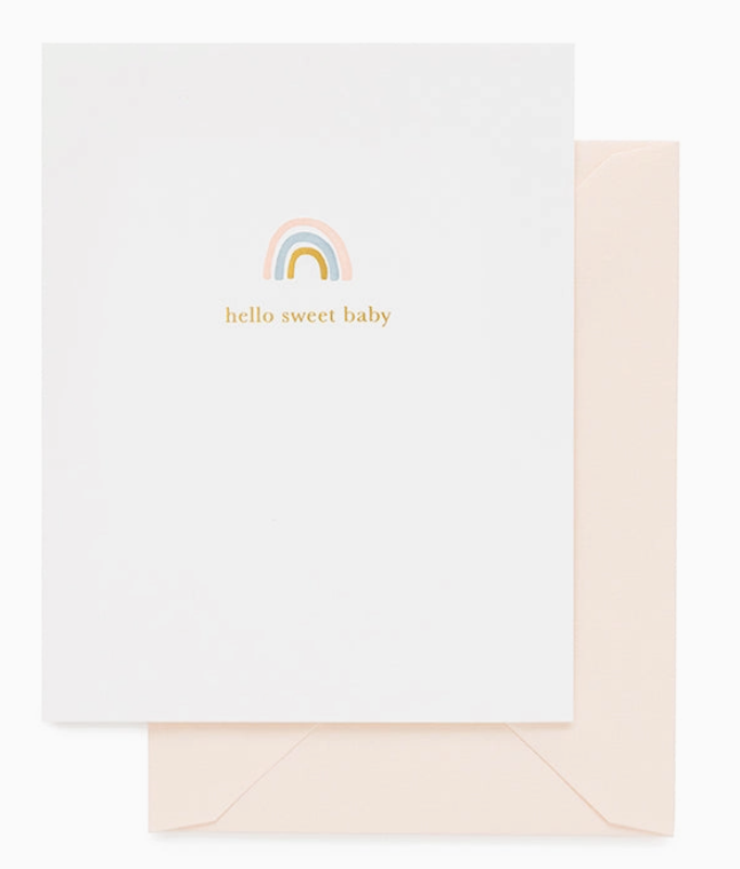 Sweet Baby Rainbow Card