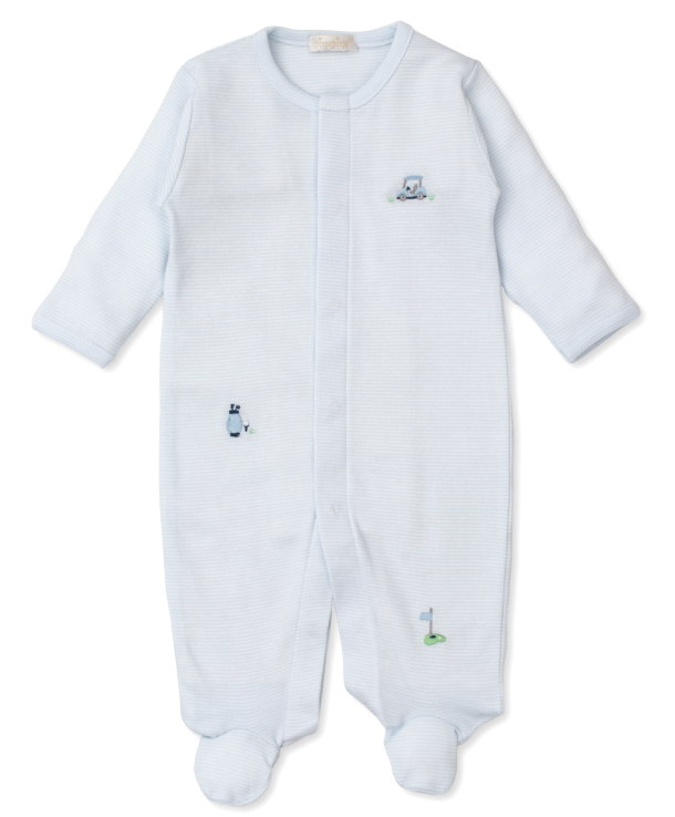Premier Golf Club Lt Blue Stripe Footie