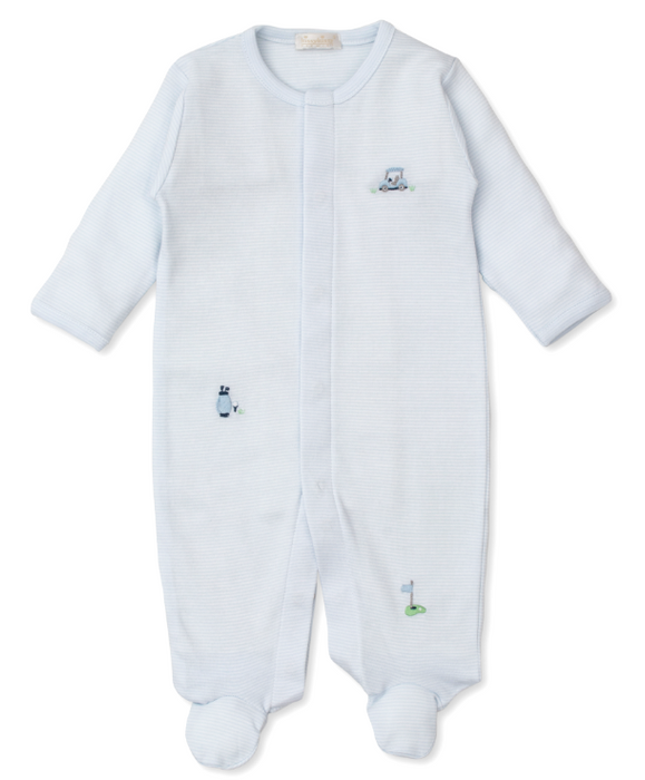 Premier Golf Club Lt Blue Stripe Footie