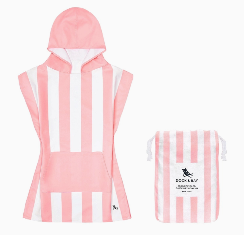 Kid's Poncho | Malibu Pink