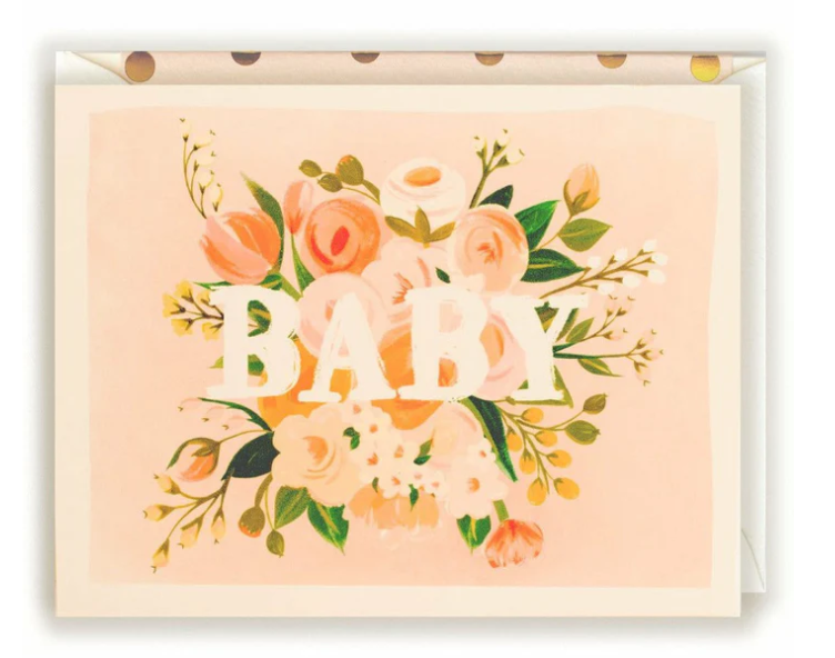 Baby Floral Card