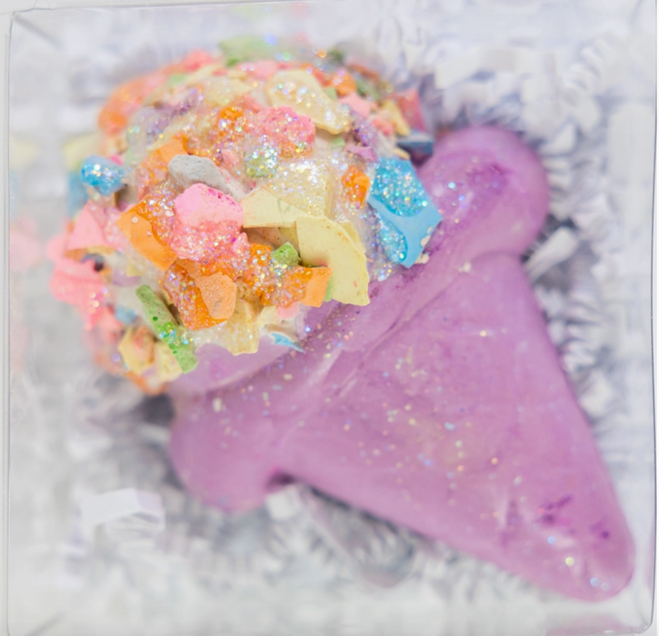 Purple Ice Cream Cone Treat Size Chalk