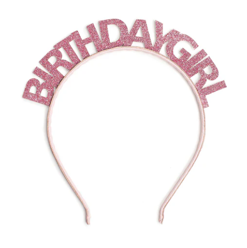 Pink Birthday Girl Headband
