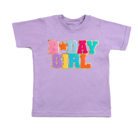 Birthday Patch T Shirt | Lavender