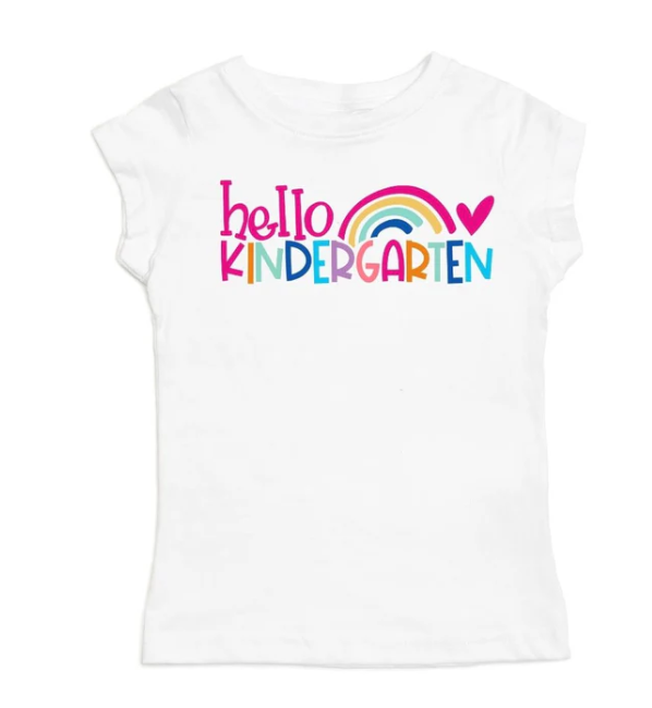 Hello Kindergarten T Shirt | White