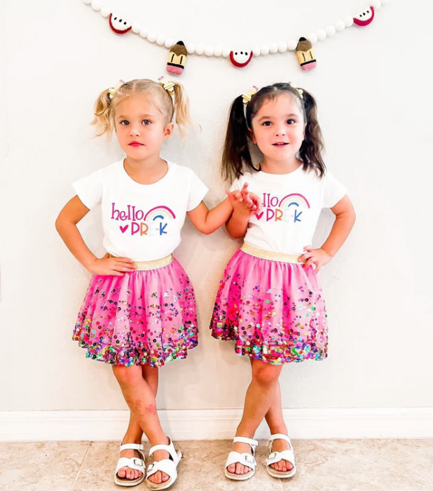 Hello Kindergarten T Shirt | White