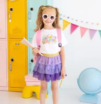 Retro Second Grade T Shirt | White