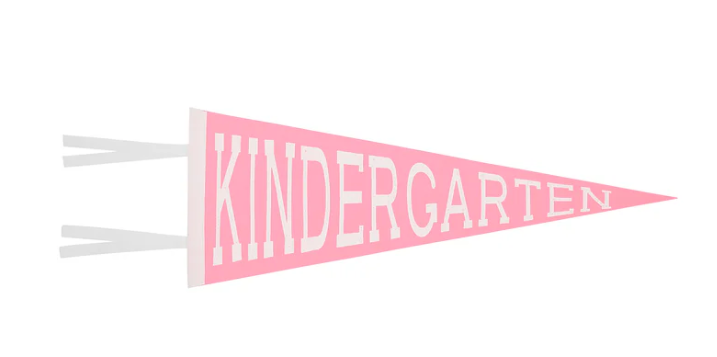 Back to School Pennant | Hamptons Hot Pink