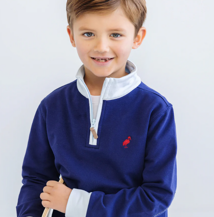 Haywood Half-Zip | Nantucket Navy Buckhead Blue