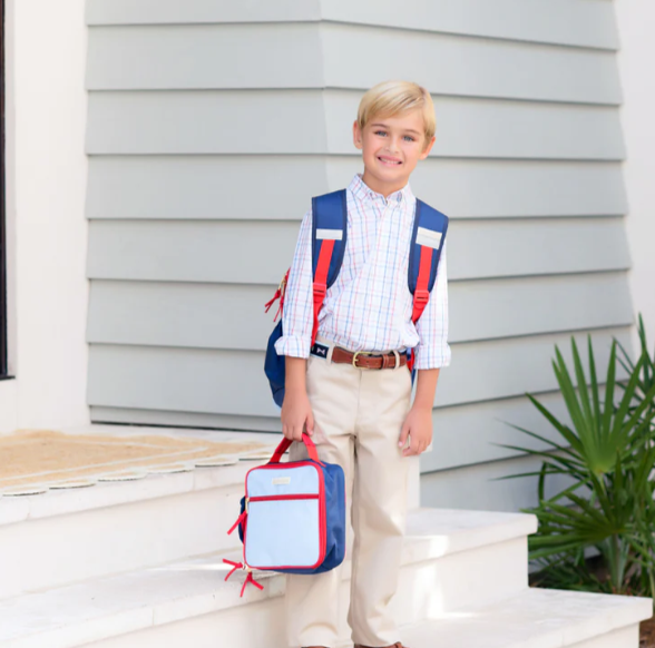 Leighton Lunch Box | Richmond Red Buckhead Blue Navy