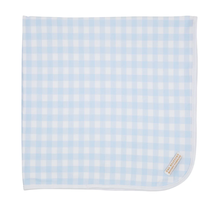 Baby Buggy Blanket | Buckhead Blue Gingham