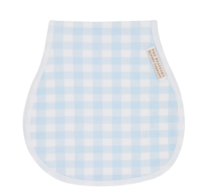 Oopsie Daisy Burp Cloth | Buckhead Blue Gingham