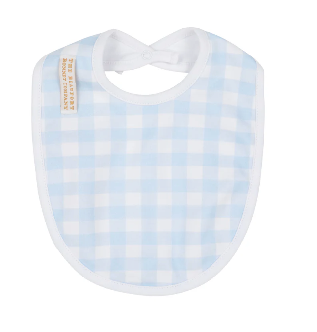 Burp Me Bib | Buckhead Blue Gingham