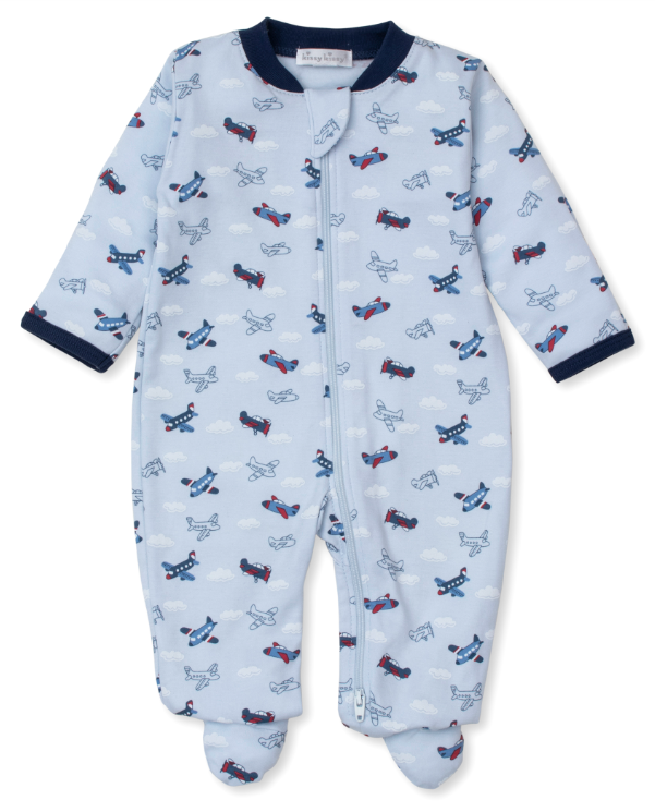 Sky High Planes Footie w/ Zipper