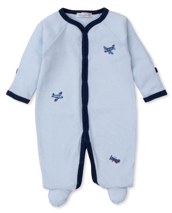 Blue w/Sky High Planes Footie