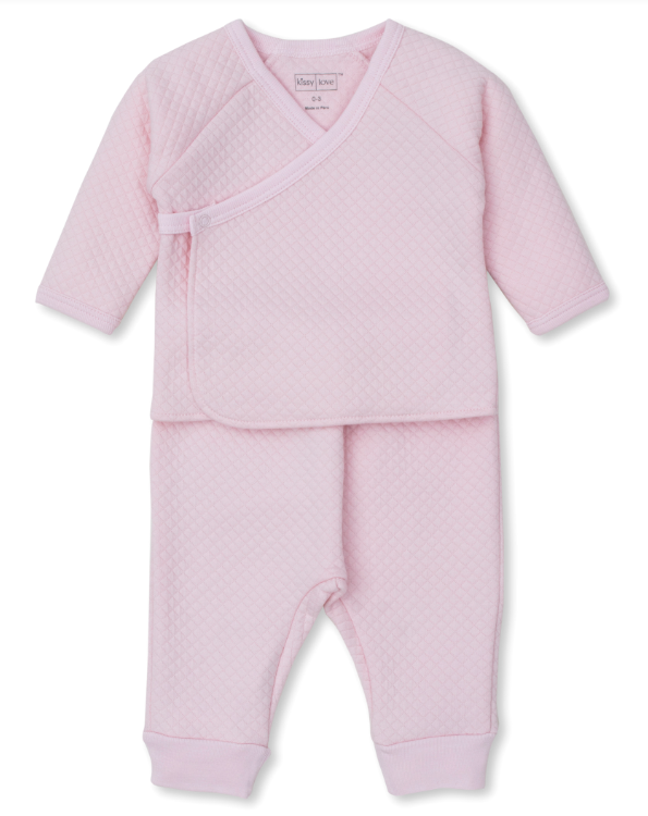 Pink Starry Sky Jacquard Pant Set