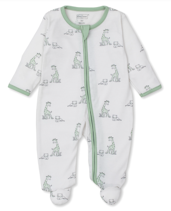 Giraffe Happiness Footie w/ Zipper