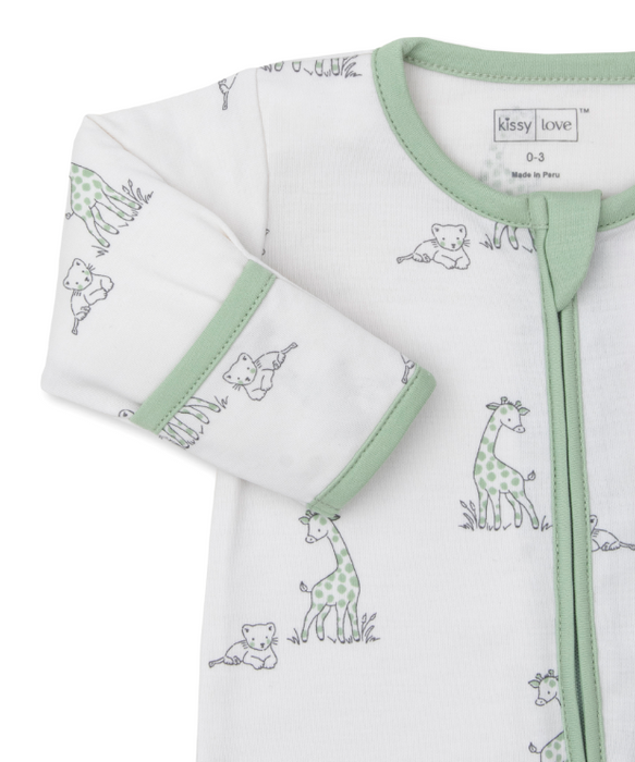 Giraffe Happiness Footie w/ Zipper