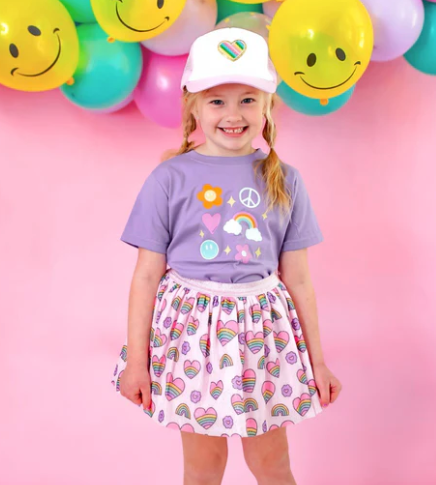 Rainbow Heart Tutu