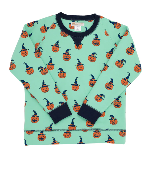 Cassidy Comfy Crewneck French Terry | Olde Jolly Jack O Lantern