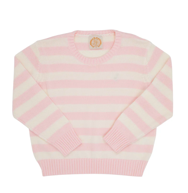 Isabelle's Sweater | Palm Beach Pink Palmetto Pearl Stripe
