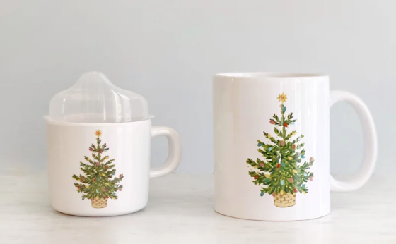 Christmas Tree Two of a Kind Cup Set