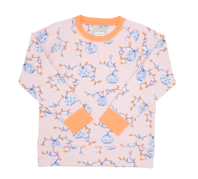 Cassidy Comfy Crewneck | Gourdgeous Seashore Sherbert