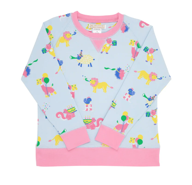 Cassidy Comfy Crewneck | Party on Party Animals