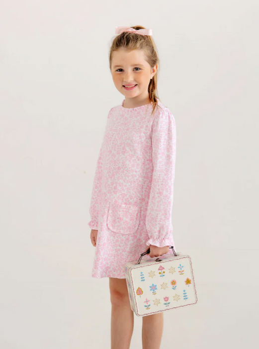 Long Sleeve Lizzie's Luxe Leisure Dress  | Greenville Garden