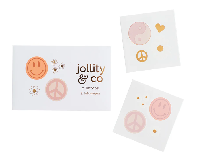 Peace & Love Temporary Tattoos