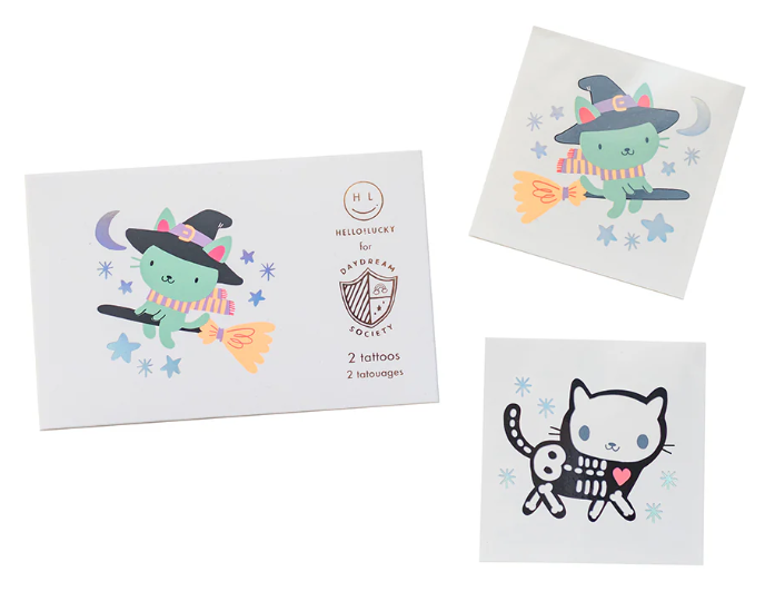 Meowloween Temporary Tattoos